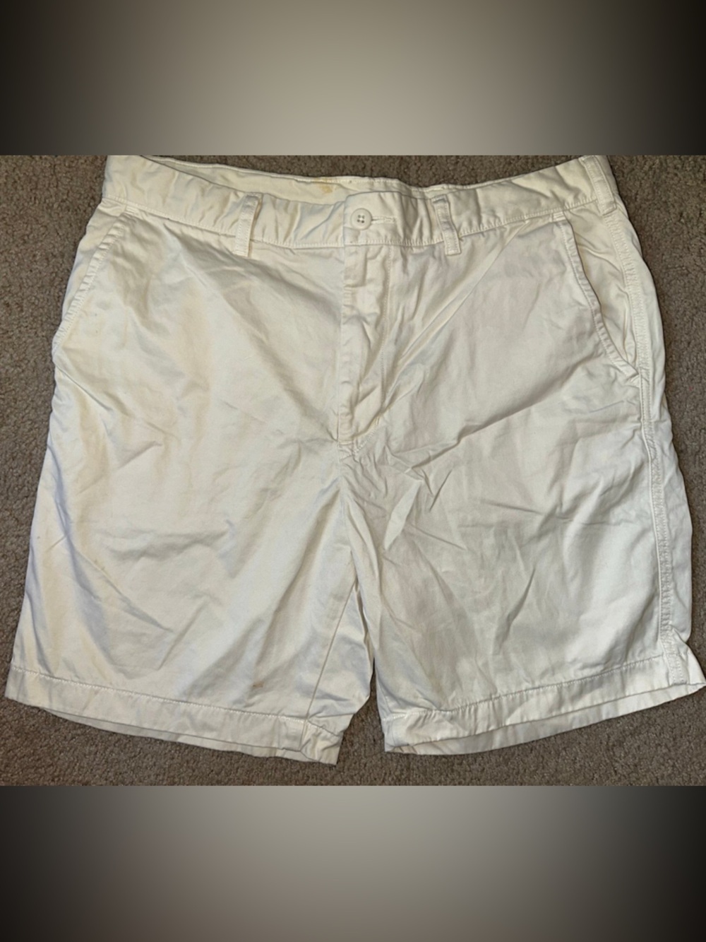Uniqlo Off-White Cotton Shorts